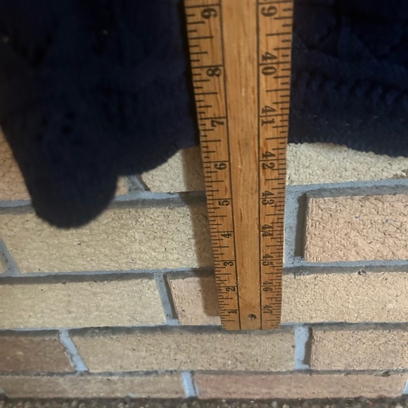 NWT Talbots Navy Blue Crochet Sweater Dress Size XL - Picture 6 of 7